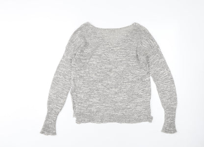 Womens UK Size XS Hollister Grey Pullover Jumper