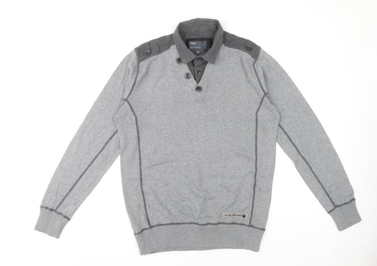 Next Men's Grey Pullover Jumper Size M