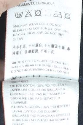 Superdry Women's Navy Pullover Hoodie, Size 14, Cotton Blend