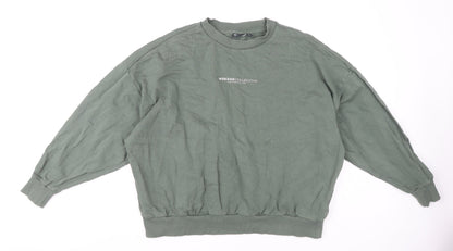 Womens UK Size 10 ASOS Green Pullover Sweatshirt