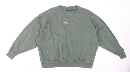 Womens UK Size 10 ASOS Green Pullover Sweatshirt