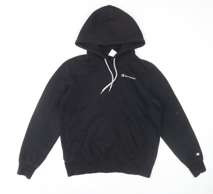 Champion Unisex Black Hoodie L Pullover Casual Gym