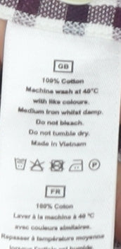 T.M.Lewin Men's Multicoloured Check Shirt M Regular