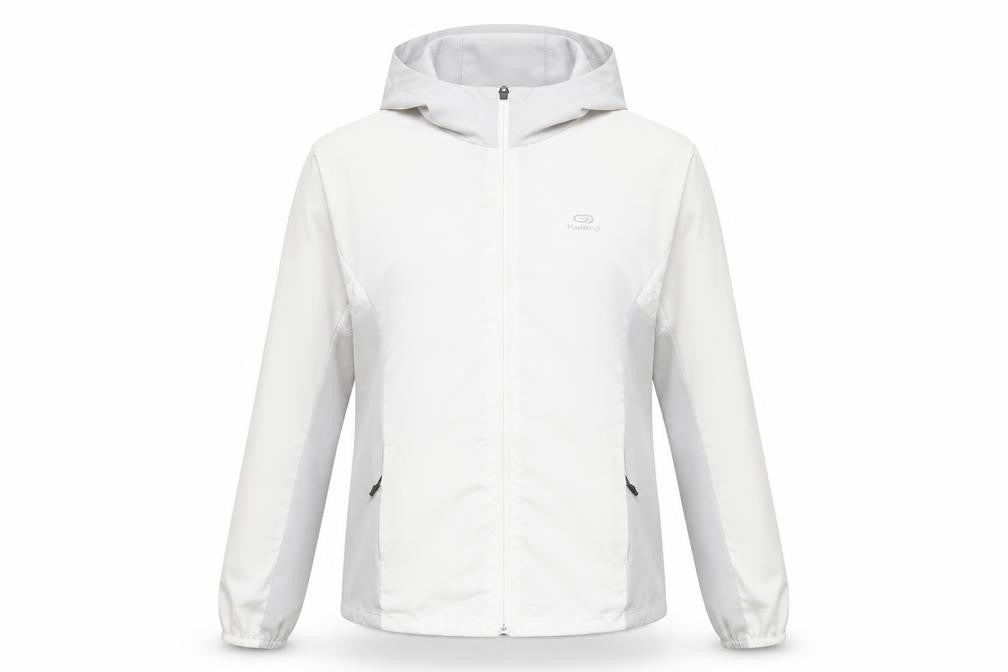 Womens UK Size XS DECATHLON White Windbreaker Coat