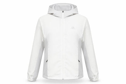 Womens UK Size XS DECATHLON White Windbreaker Coat