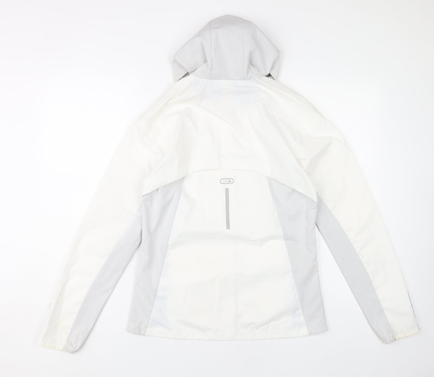 Womens UK Size XS DECATHLON White Windbreaker Coat