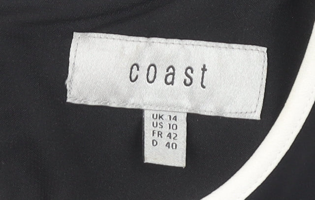 Coast Women's Black Shift Dress Size 14 Party