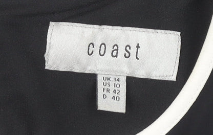 Coast Women's Black Shift Dress Size 14 Party