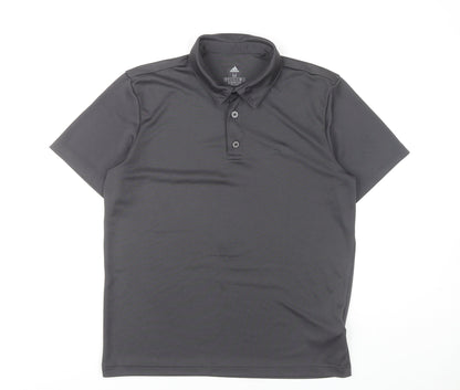 Adidas Men's Black Polo Shirt Medium Regular Fit