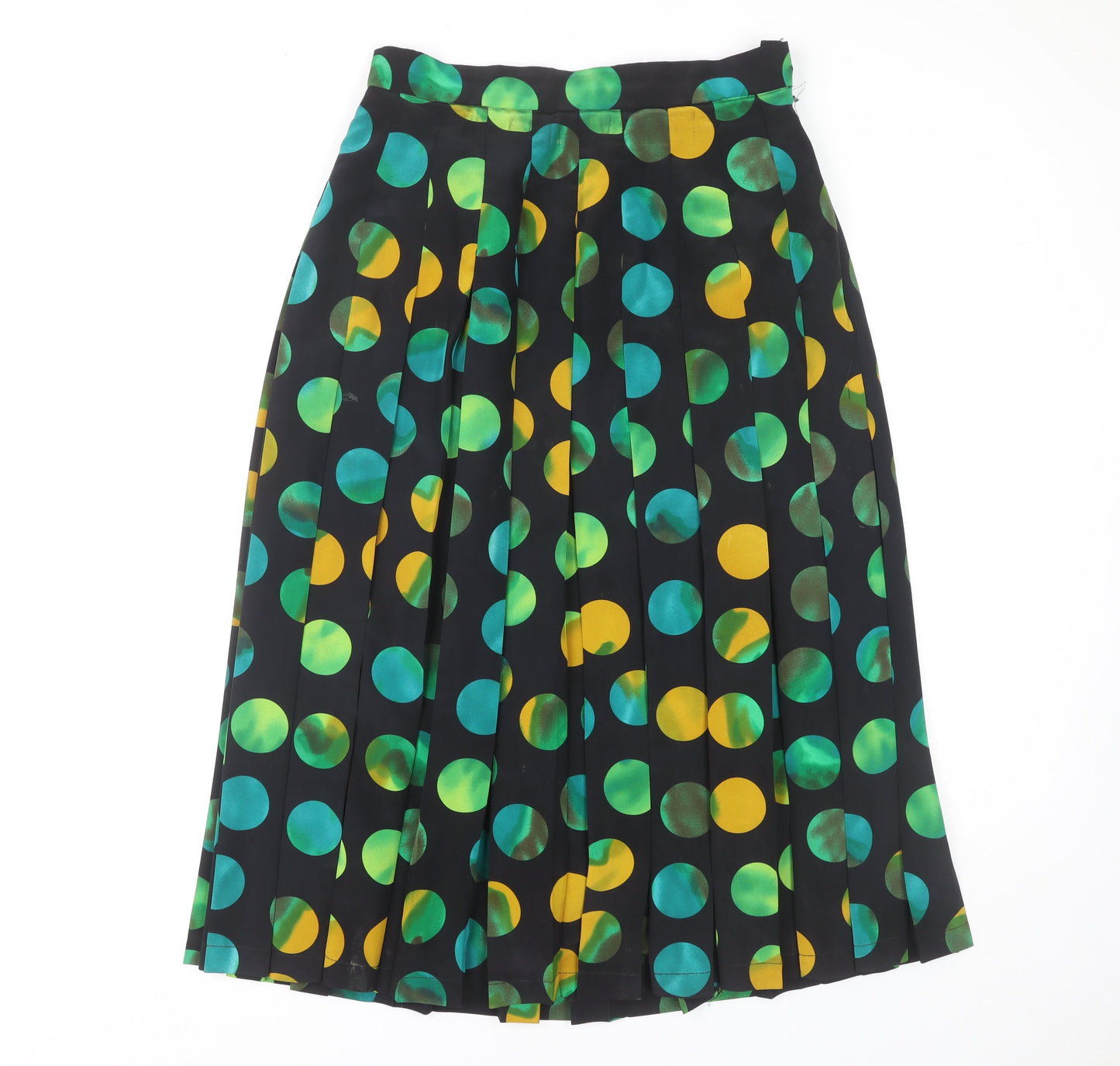 Jacques Vert Women's Multicoloured Pleated Midi Skirt Size 16