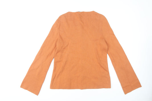 Laura Ashley Women's Orange Cardigan Size 12
