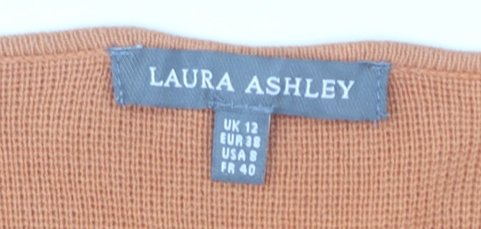 Laura Ashley Women's Orange Cardigan Size 12