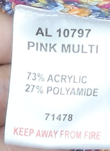 Cotton Traders Women's Multicoloured Open Front Cardigan Size 14/16