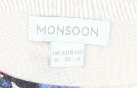 Womens UK Size 8 Monsoon Multicoloured Pullover Jumper