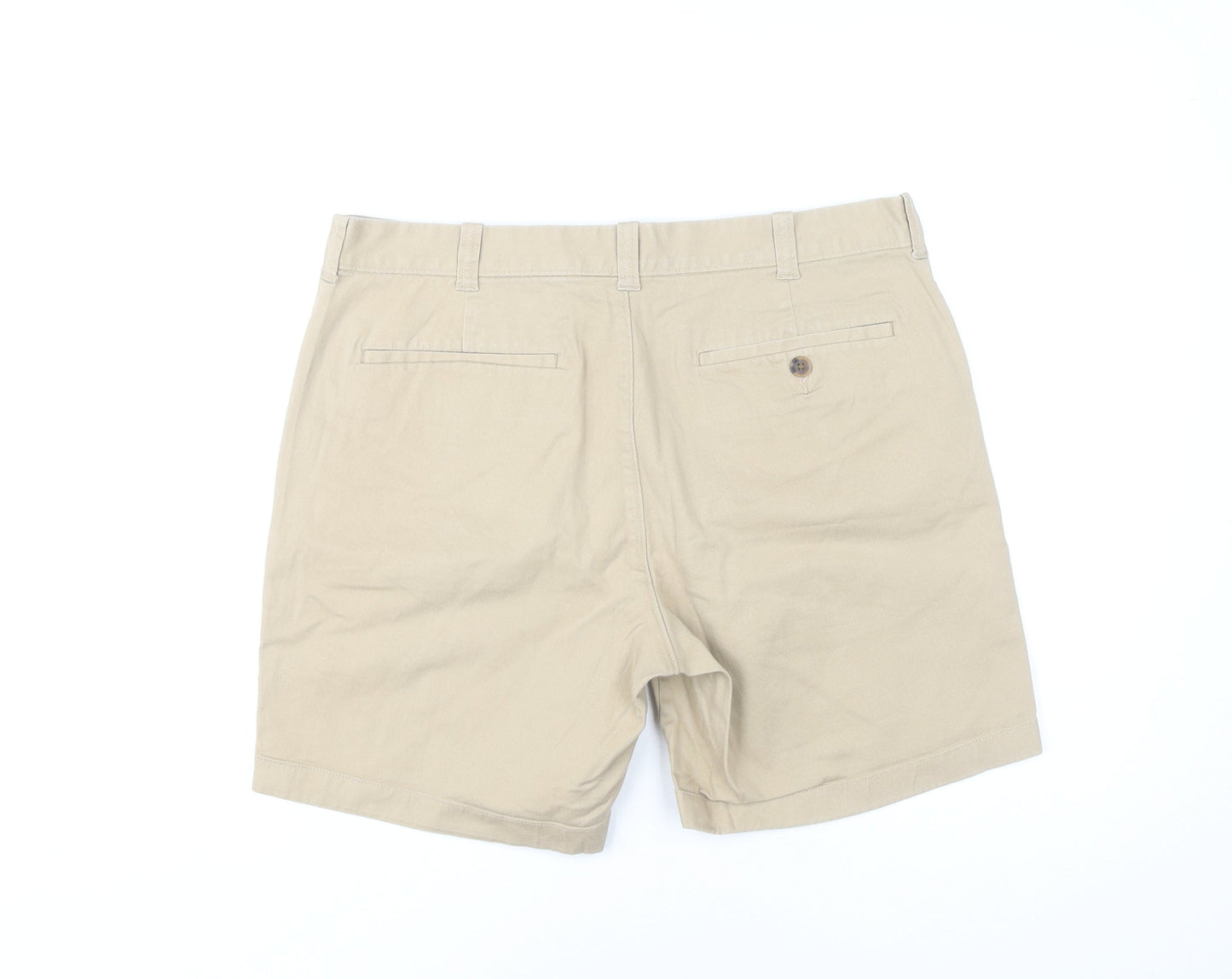 J.Crew Men's Beige Chino Shorts, Size 34, Casual