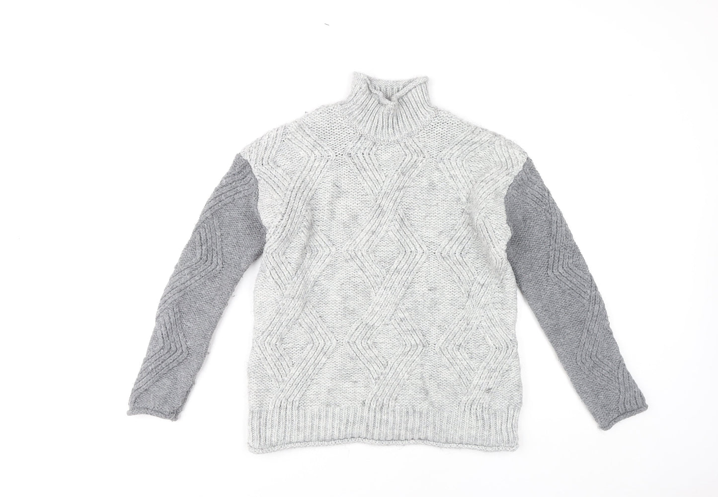 Womens UK Size XS Marks and Spencer Grey Pullover Jumper