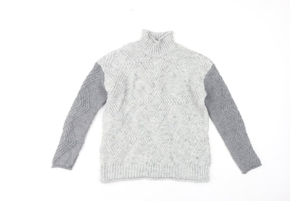 Womens UK Size XS Marks and Spencer Grey Pullover Jumper