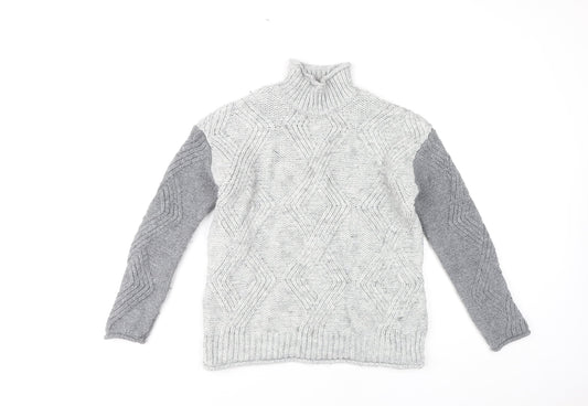 Womens UK Size XS Marks and Spencer Grey Pullover Jumper