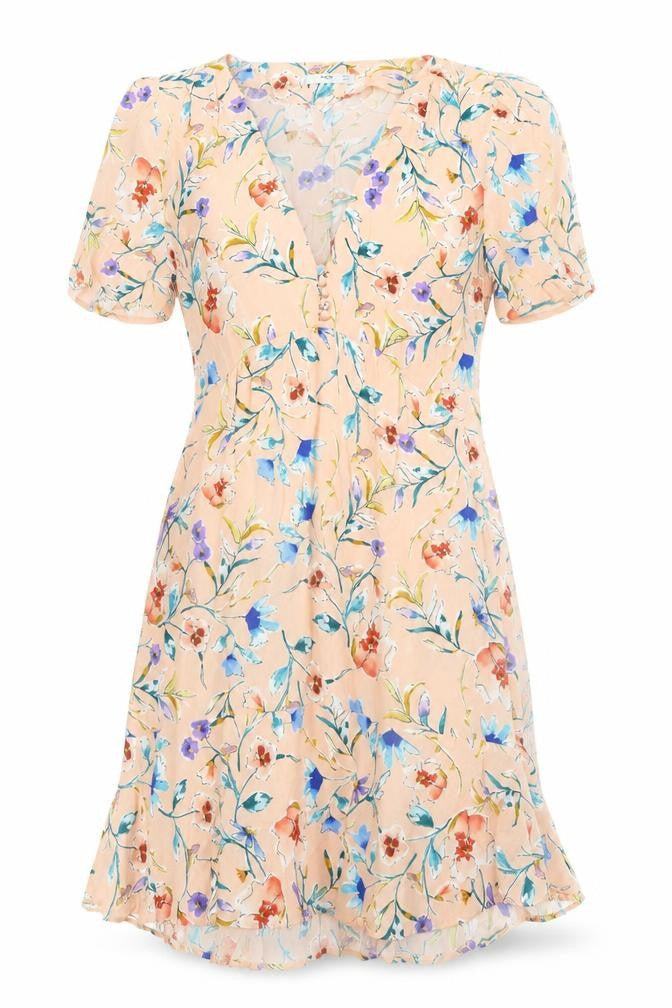 MNG Women's Multicoloured Floral A-Line Dress Size 10