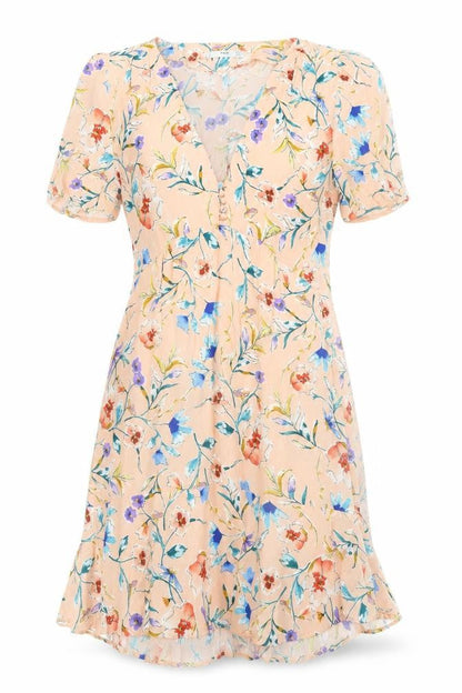 MNG Women's Multicoloured Floral A-Line Dress Size 10