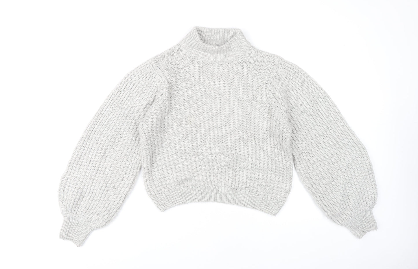 Womens UK Size 2XS NA-KD Grey Pullover Jumper