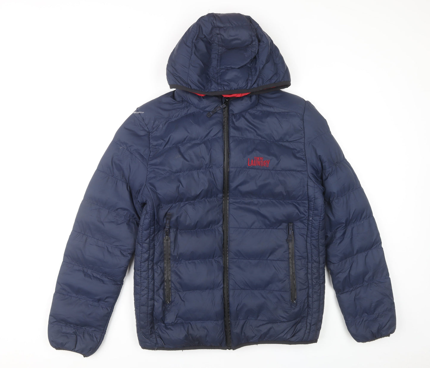 Mens UK Size S Tokyo Laundry Blue Puffer Jacket