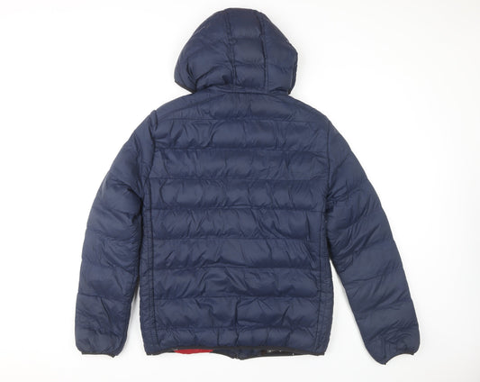 Mens UK Size S Tokyo Laundry Blue Puffer Jacket