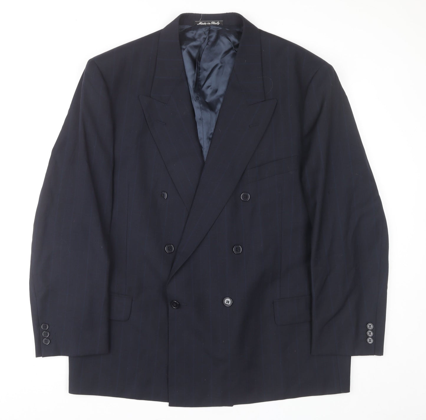 Marks and Spencer Men's Blue Wool Jacket 44S