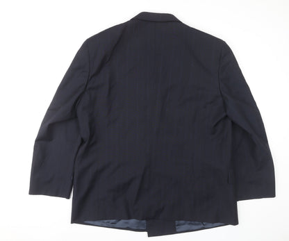 Marks and Spencer Men's Blue Wool Jacket 44S