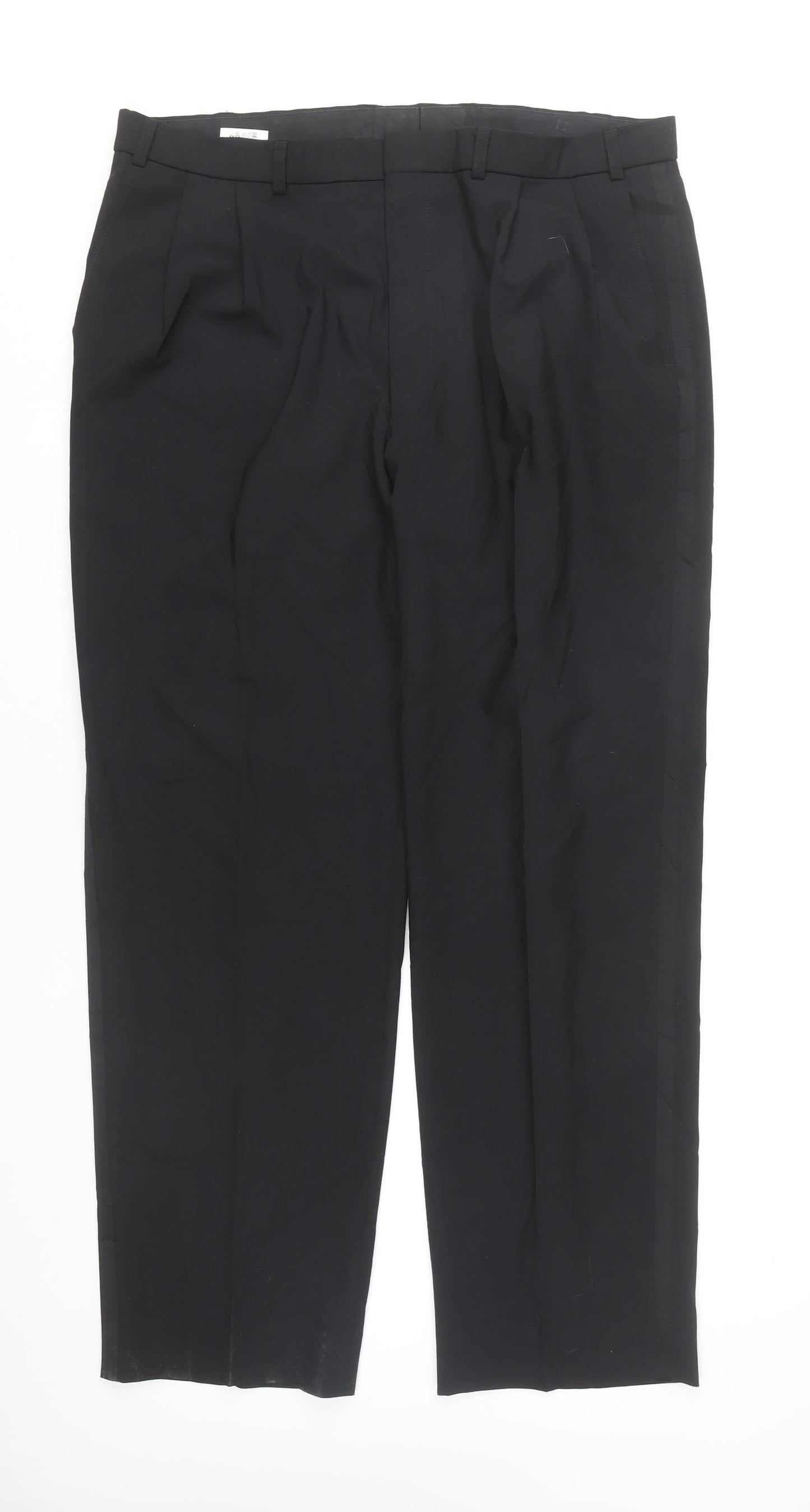 Marks and Spencer Men's Black 38 Trousers