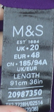 Marks and Spencer Geometric Midi Skirt, Multicoloured, Size 20