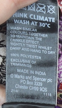 Marks and Spencer Geometric Midi Skirt, Multicoloured, Size 20