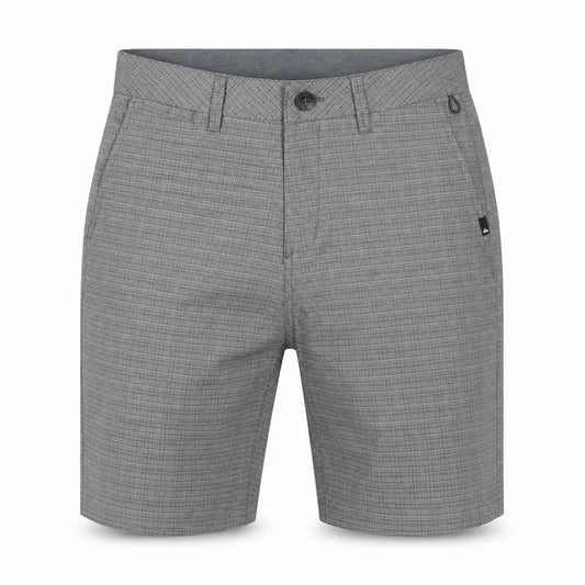 Quiksilver Men's Grey Check Shorts, Size 29