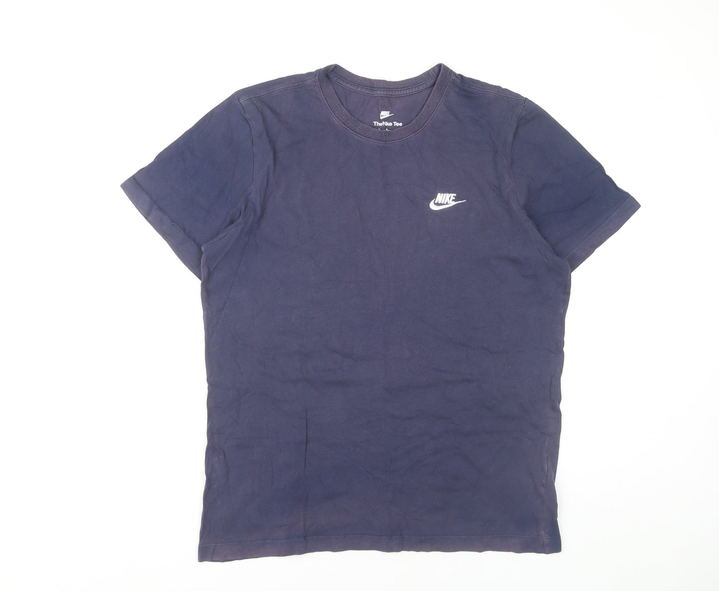 Nike Men's Blue Crew Neck T-Shirt Medium