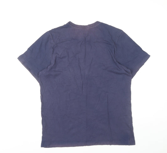 Nike Men's Blue Crew Neck T-Shirt Medium