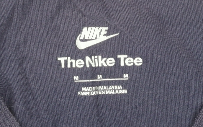 Nike Men's Blue Crew Neck T-Shirt Medium
