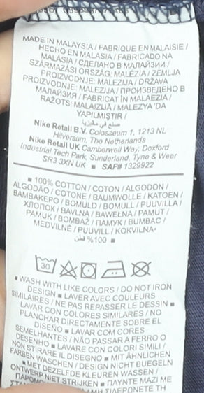 Nike Men's Blue Crew Neck T-Shirt Medium