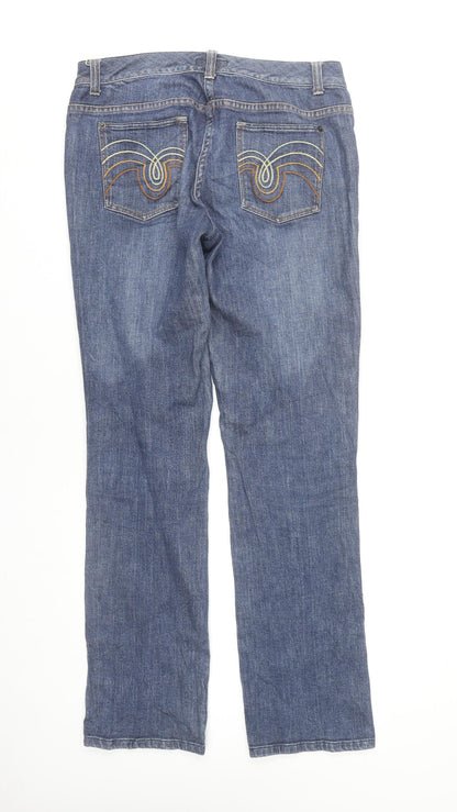 Warehouse Women's Blue Straight Leg Jeans Size 7