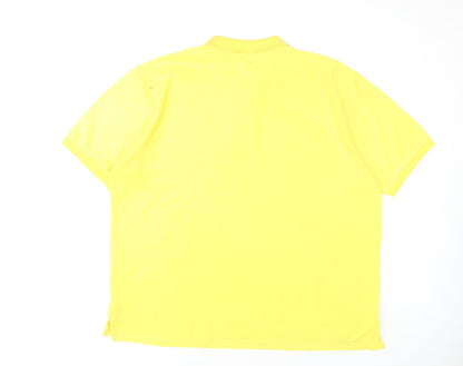 Slazenger Men's 3XL Yellow Polo, Casual Cotton Blend