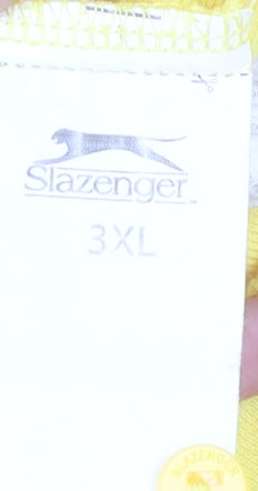 Slazenger Men's 3XL Yellow Polo, Casual Cotton Blend