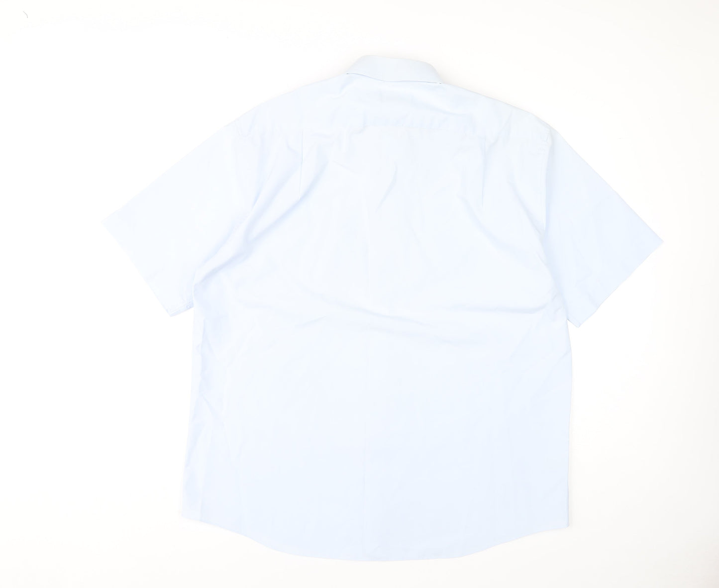 Mens UK Collar Size 42 Marks and Spencer Smart Blue  Dress Shirt