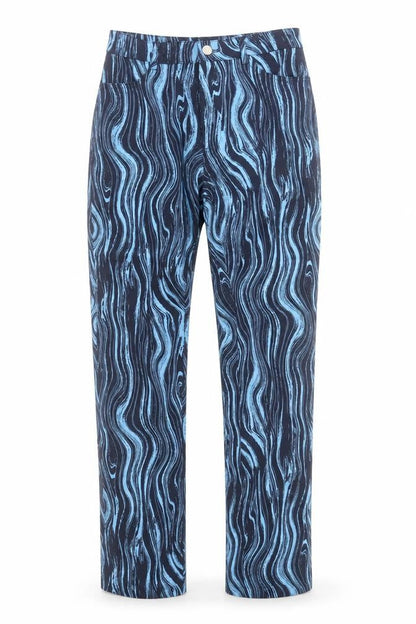 Womens UK Size 10 Monki Regular Fit Casual Blue Trousers