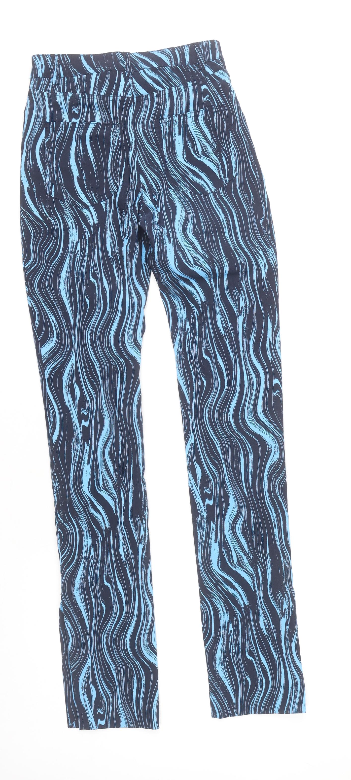 Womens UK Size 10 Monki Regular Fit Casual Blue Trousers