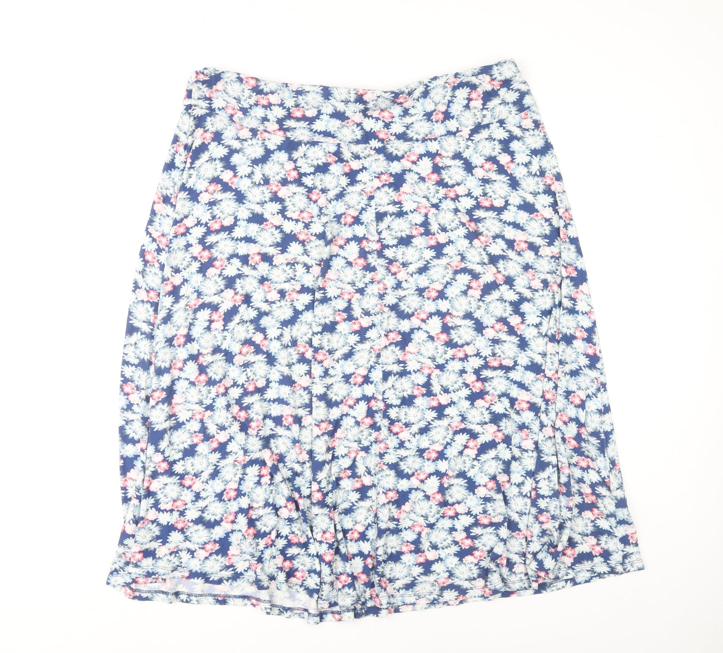 Marks and Spencer Women's Blue Floral A-Line Skirt 20