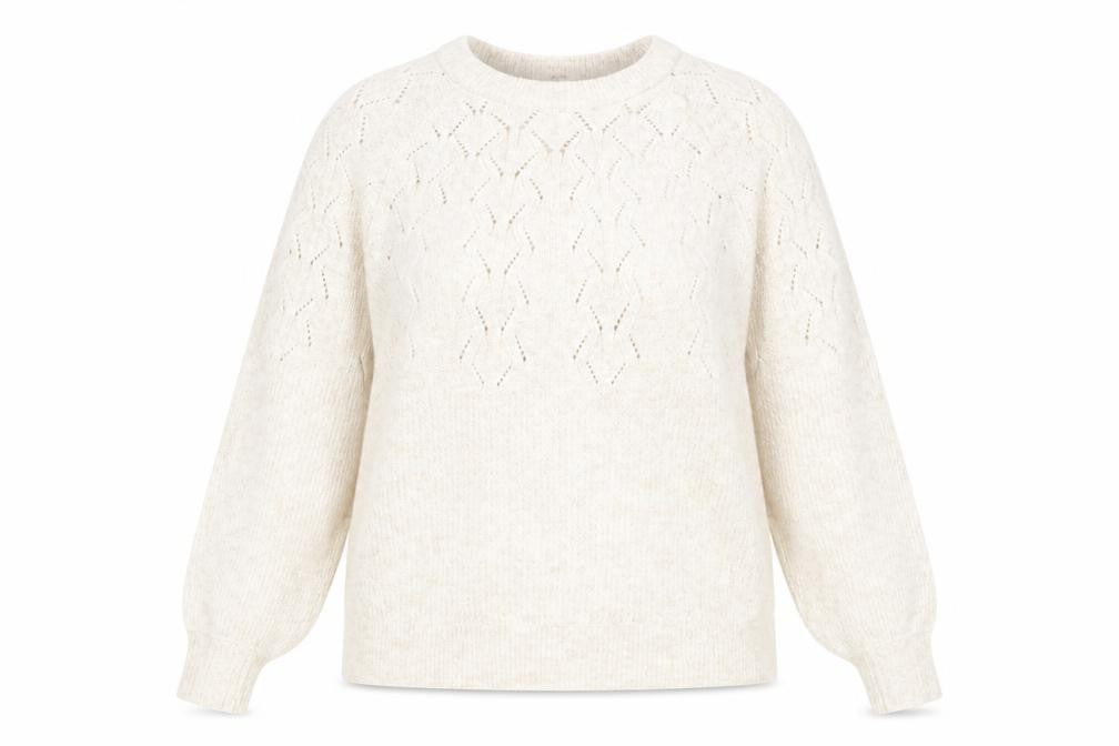 Womens UK Size 14 Marks and Spencer Ivory Pullover Jumper