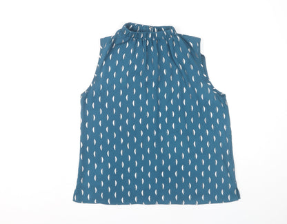 Womens UK Size 14 Principles Blue Basic Blouse