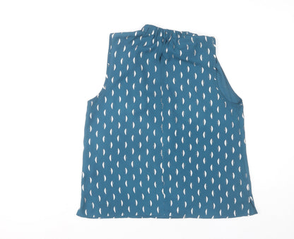 Womens UK Size 14 Principles Blue Basic Blouse