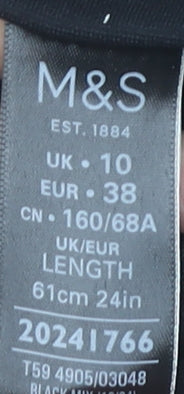 Marks and Spencer Women's Black Pencil Skirt Size 10