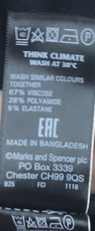 Marks and Spencer Women's Black Pencil Skirt Size 10