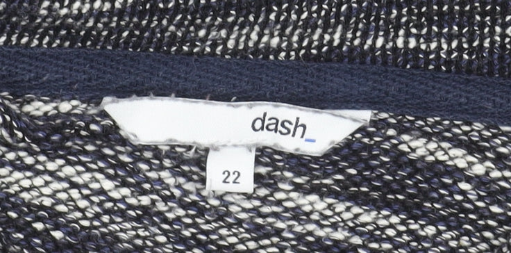 Womens UK Size 22 DASH Blue Cape Jumper